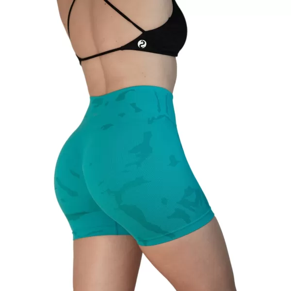 AUROLA CAMO Workout Shorts for Women Seamless Subtle Logo Scrunch Shorts