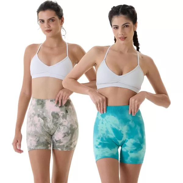 AUROLA Dream Tie Dye Workout Shorts for Women