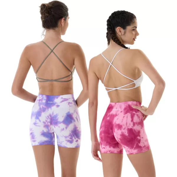 AUROLA Dream Tie Dye Workout Shorts for Women