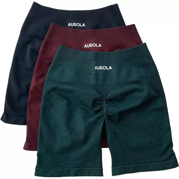 AUROLA Intensify Workout Shorts for Women Seamless Scrunch Short Gym Yoga Running Sport Active Exercise Fitness Shorts