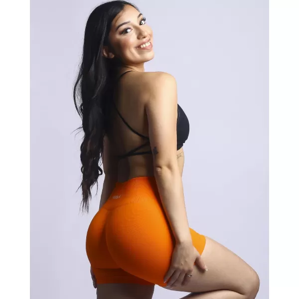 AUROLA Power Scrunch Butt Workout Shorts for Women Seamless Gym Shorts High Waist Tummy Control Yoga Biker Shorts