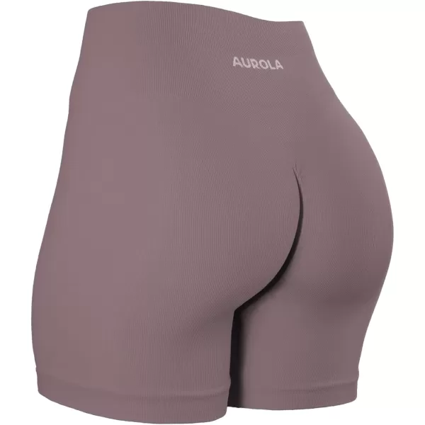 AUROLA Power Scrunch Butt Workout Shorts for Women Seamless Gym Shorts High Waist Tummy Control Yoga Biker Shorts)