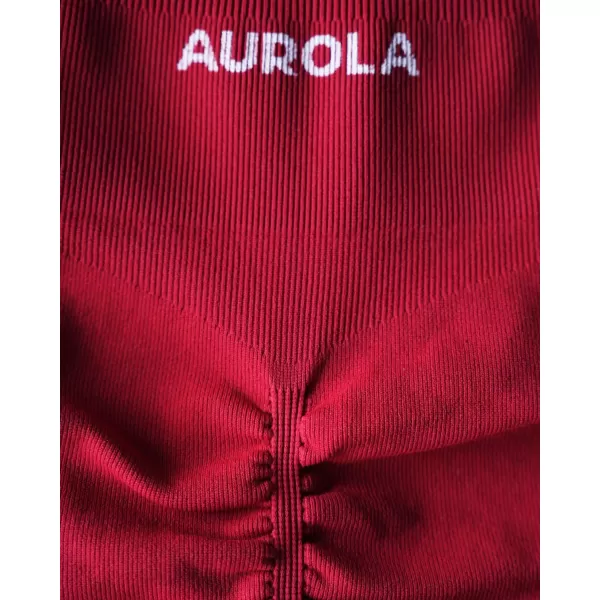 AUROLA Power Scrunch Butt Workout Shorts for Women Seamless Gym Shorts High Waist Tummy Control Yoga Biker Shorts