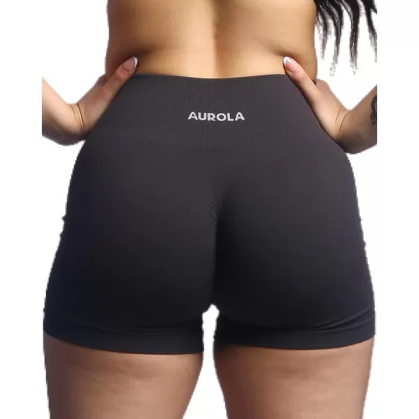 AUROLA Power Scrunch Butt Workout Shorts for Women Seamless Gym Shorts High Waist Tummy Control Yoga Biker Shorts
