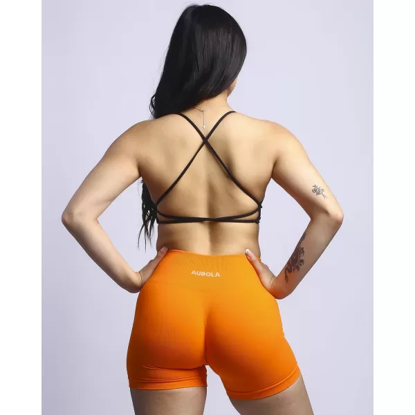 AUROLA Power Scrunch Butt Workout Shorts for Women Seamless Gym Shorts High Waist Tummy Control Yoga Biker Shorts