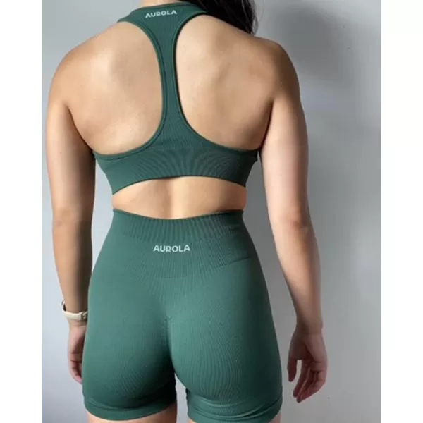 AUROLA Power Scrunch Butt Workout Shorts for Women Seamless Gym Shorts High Waist Tummy Control Yoga Biker Shorts