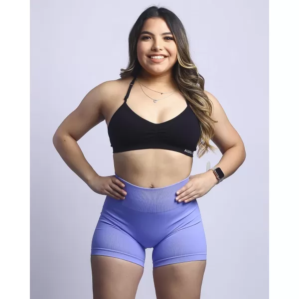 AUROLA Power Scrunch Butt Workout Shorts for Women Seamless Gym Shorts High Waist Tummy Control Yoga Biker Shorts