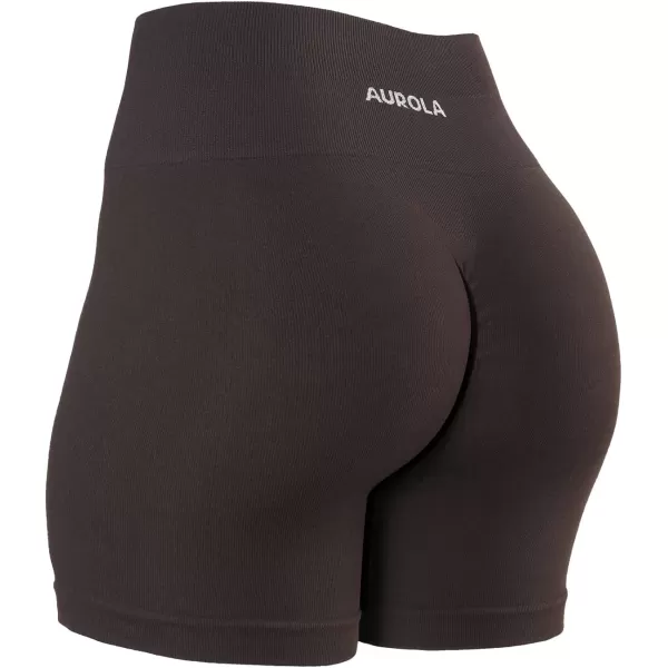 AUROLA Power Scrunch Butt Workout Shorts for Women Seamless Gym Shorts High Waist Tummy Control Yoga Biker Shorts)