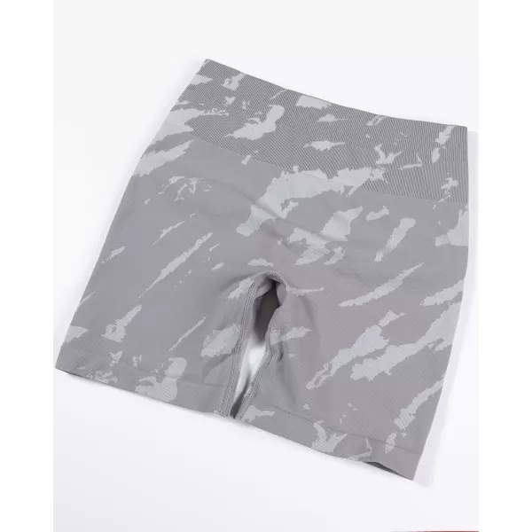 AUROLA Serpent Seamless Scrunch Workout Shorts for Women,Tummy Control Squat Proof Ribbed Thick Active Gym Short)
