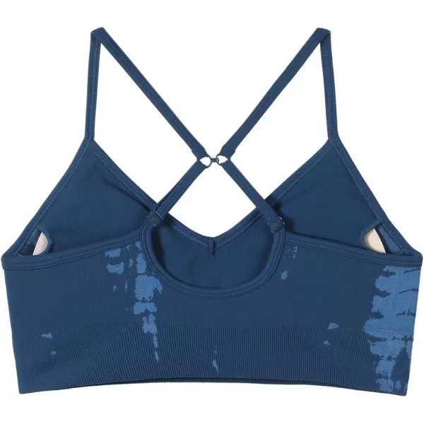 AUROLA Serpent Snake Seamless Sports Bras for Women,Girls Padded Strappy Workout Gym Yoga Tops