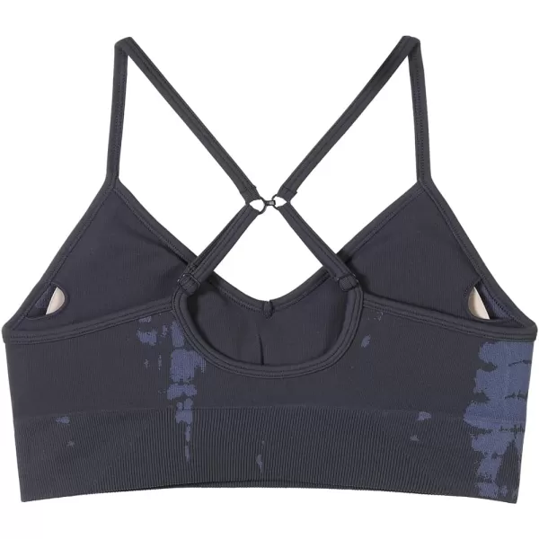 AUROLA Serpent Snake Seamless Sports Bras for Women,Girls Padded Strappy Workout Gym Yoga Tops