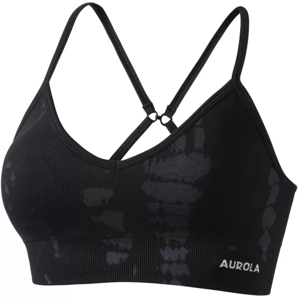 AUROLA Serpent Snake Seamless Sports Bras for Women,Girls Padded Strappy Workout Gym Yoga Tops)