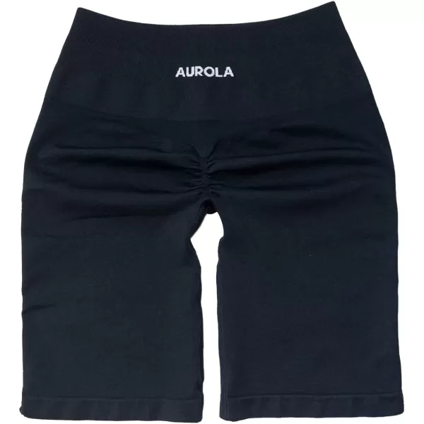 AUROLA Women's Athletic Shorts Seamless High Waisted Running Sporty Gym Fitness Yoga Elastic Workout 7.5" Bike Shorts
