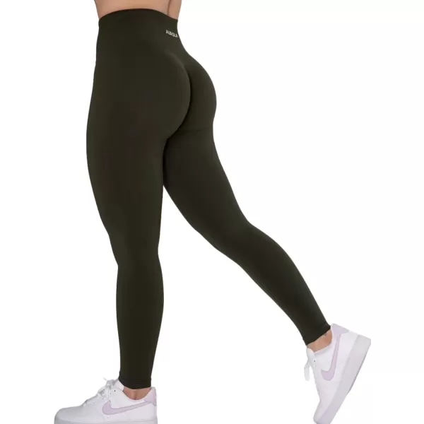 AUROLA Workout Leggings for Women Seamless Scrunch Tights Tummy Control Gym Fitness Girl Sport Active Yoga Pants