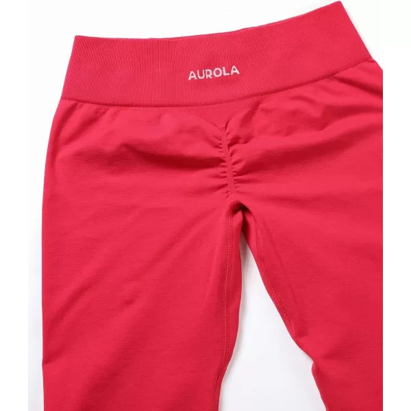 AUROLA Workout Leggings for Women Seamless Scrunch Tights Tummy Control Gym Fitness Girl Sport Active Yoga Pants