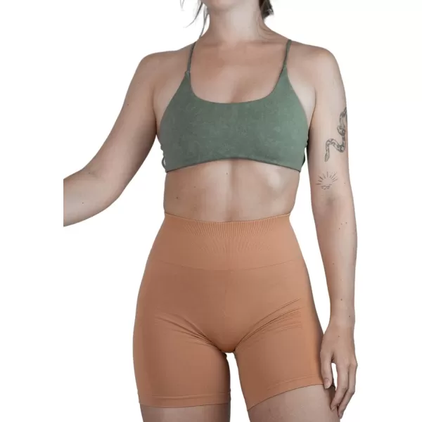 AUROLA Workout Sports Bras Women Athletic Removable Backless Strappy Criss Cross Light Support Gym Fitness Yoga Crop Bra