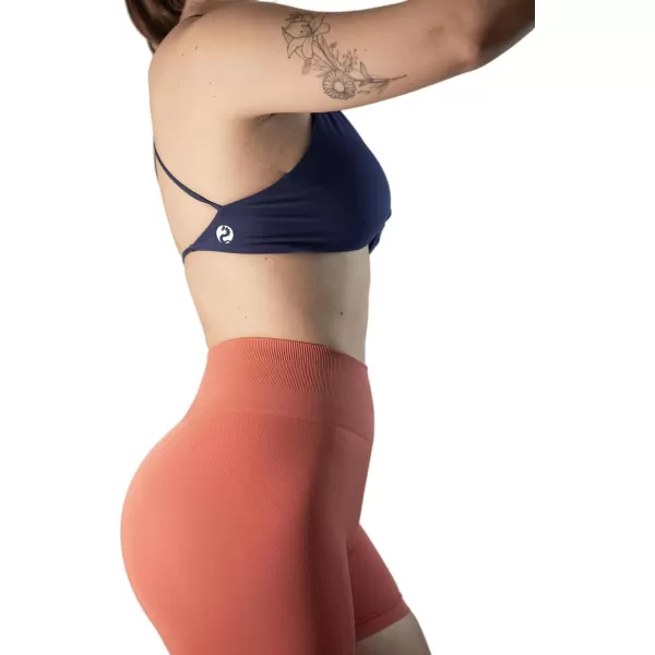 AUROLA Workout Sports Bras Women Athletic Removable Backless Strappy Criss Cross Light Support Gym Fitness Yoga Crop Bra)