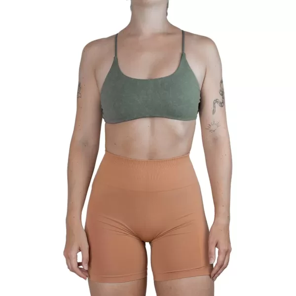 AUROLA Workout Sports Bras Women Athletic Removable Backless Strappy Criss Cross Light Support Gym Fitness Yoga Crop Bra