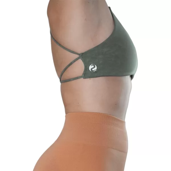 AUROLA Workout Sports Bras Women Athletic Removable Backless Strappy Criss Cross Light Support Gym Fitness Yoga Crop Bra