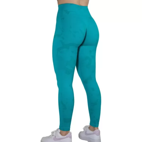 AUROLA CAMO Collection Workout Leggings for Women Subtle Logo Seamless Scrunch Gym Tights Yoga Running Active Pants