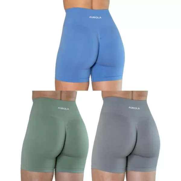 AUROLA Intensify Workout Shorts for Women Seamless Scrunch Short Gym Yoga Running Sport Active Exercise Fitness Shorts