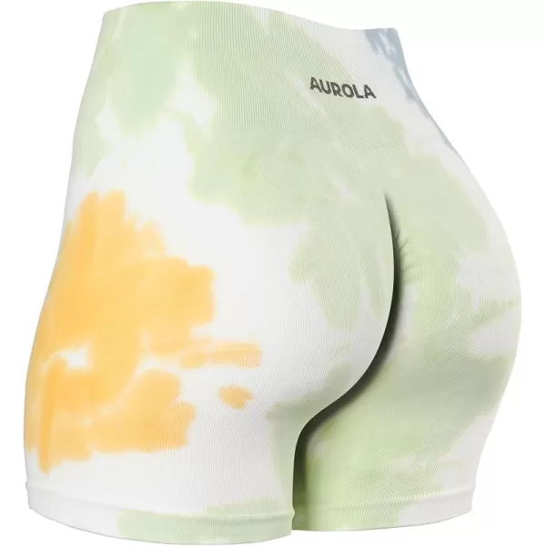 AUROLA Power Scrunch Butt Workout Shorts for Women Seamless Gym Shorts High Waist Tummy Control Yoga Biker Shorts