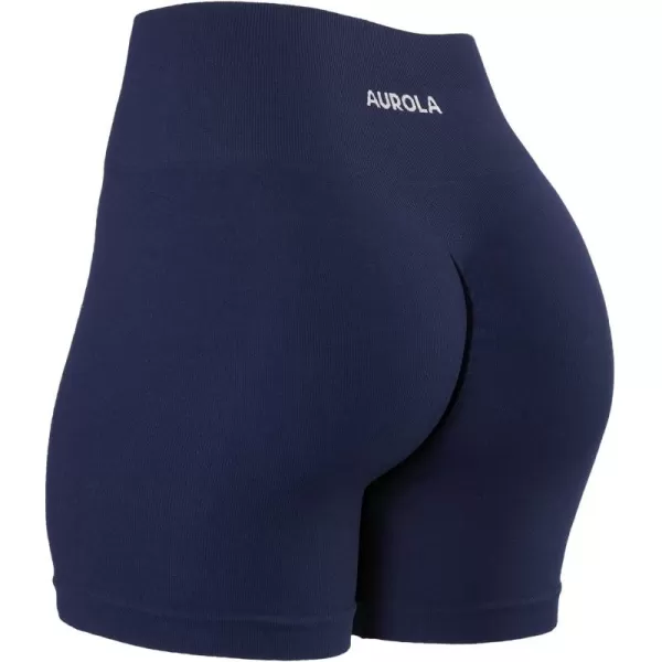 AUROLA Power Scrunch Butt Workout Shorts for Women Seamless Gym Shorts High Waist Tummy Control Yoga Biker Shorts