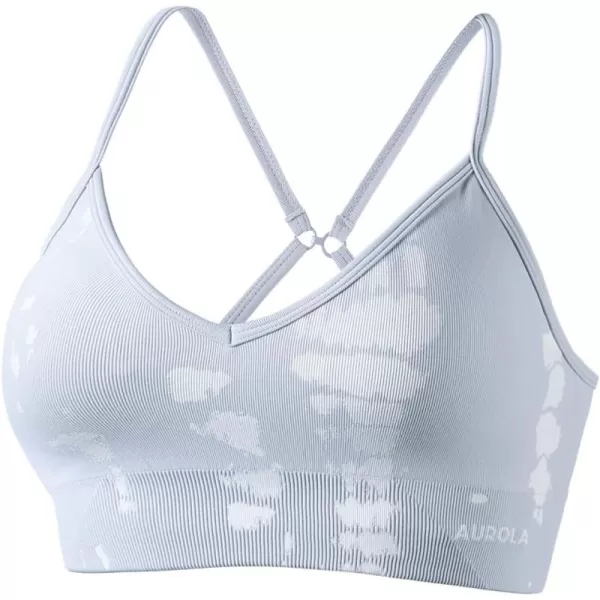 AUROLA Serpent Snake Seamless Sports Bras for Women,Girls Padded Strappy Workout Gym Yoga Tops