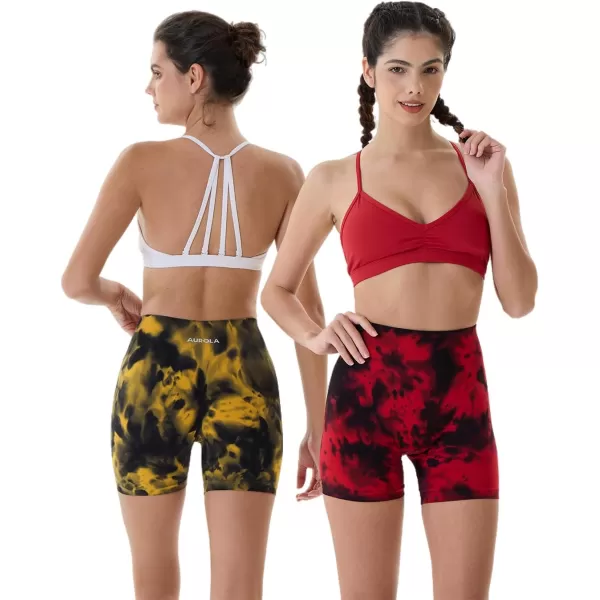AUROLA Dream Tie Dye Workout Shorts for Women