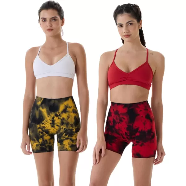 AUROLA Dream Tie Dye Workout Shorts for Women