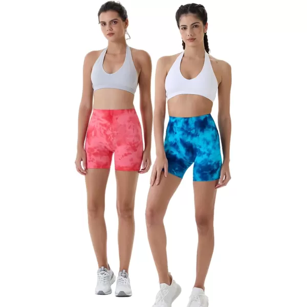 AUROLA Dream Tie Dye Workout Shorts for Women