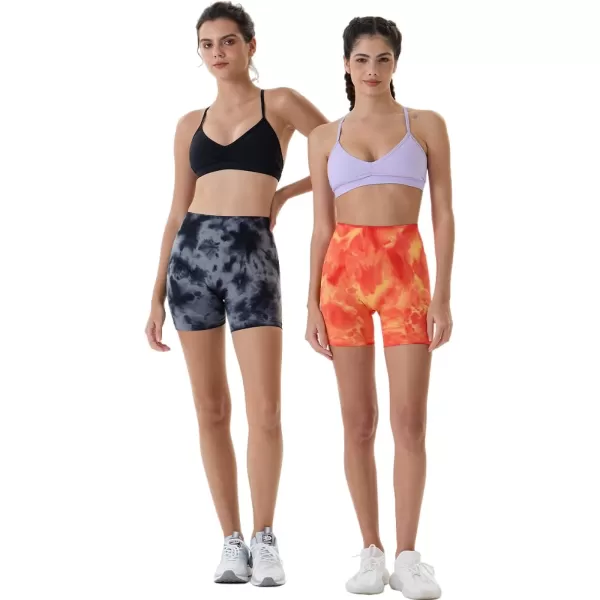 AUROLA Dream Tie Dye Workout Shorts for Women