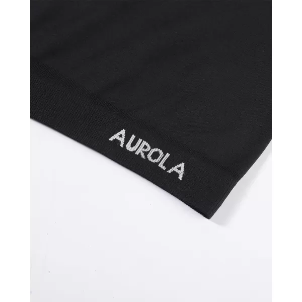AUROLA Essentials Seamless Short Sleeve Crop Top for Women Workout Active Comfort Athletic Shirts Tee
