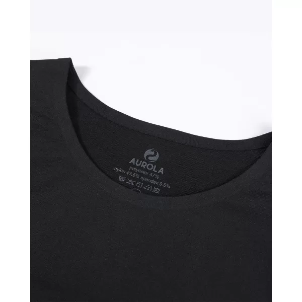 AUROLA Essentials Seamless Short Sleeve Crop Top for Women Workout Active Comfort Athletic Shirts Tee