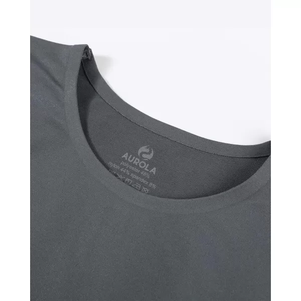 AUROLA Women Essentials Seamless Short Sleeve Fitted Tshirt Gym Workout Athletic Shirts Top Tee