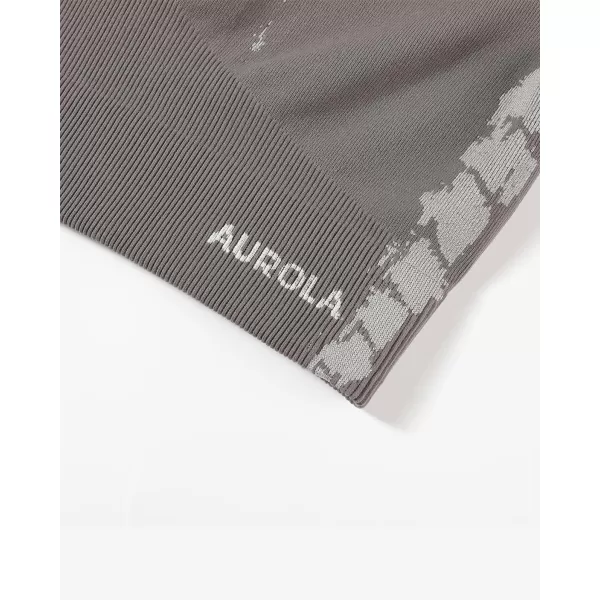 AUROLA Serpent Snake Seamless Workout T-Shirts for Women,Short Sleeve Crop Top Gym Yoga Athletic Shirts Tee