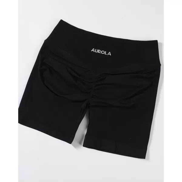 AUROLA Influence Collection Workout Shorts for Women,No Roll Up Squat Proof New Scrunch Seamless Compression Gym Short