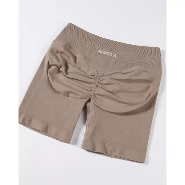 AUROLA Influence Collection Workout Shorts for Women,No Roll Up Squat Proof New Scrunch Seamless Compression Gym Short