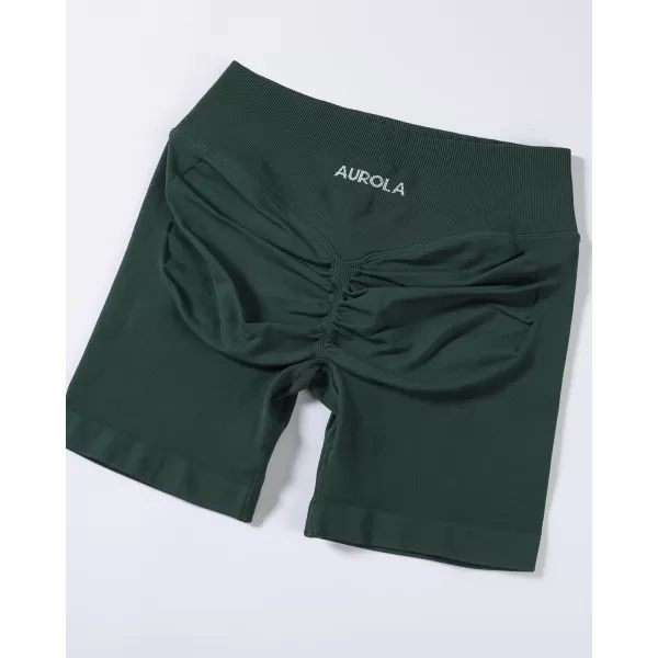 AUROLA Influence Collection Workout Shorts for Women,No Roll Up Squat Proof New Scrunch Seamless Compression Gym Short