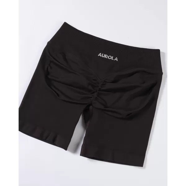 AUROLA Influence Collection Workout Shorts for Women,No Roll Up Squat Proof New Scrunch Seamless Compression Gym Short