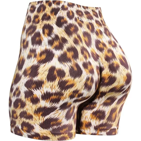 AUROLA Print Collection Fashion Shorts for Women,Inside White Scrunch Seamless Active Workout Roll Up Shorts
