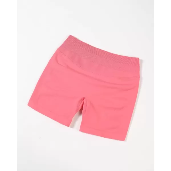 imageAUROLA Influence Workout Shorts for Women25 35 45 55 65 No Roll Up Squat Proof Scrunch Seamless Compression Gym ShortBubblegum