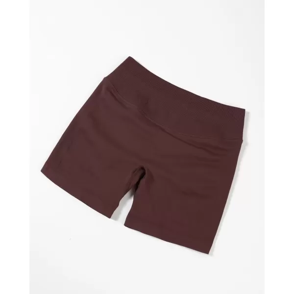 imageAUROLA Influence Workout Shorts for Women25 35 45 55 65 No Roll Up Squat Proof Scrunch Seamless Compression Gym ShortCinnamon