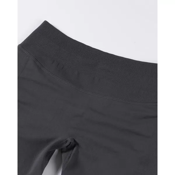 imageAUROLA Influence Workout Shorts for Women25 35 45 55 65 No Roll Up Squat Proof Scrunch Seamless Compression Gym ShortDark Grey