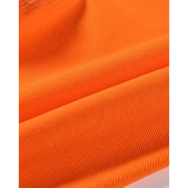 imageAUROLA Influence Workout Shorts for Women25 35 45 55 65 No Roll Up Squat Proof Scrunch Seamless Compression Gym ShortPersimmon Orange