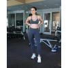 imageAUROLA Influence Workout Leggings for Women Seamless Compression Tummy Control Leggings Mid Rise Yoga PantsDark Grey