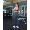 imageAUROLA Influence Workout Leggings for Women Seamless Compression Tummy Control Leggings Mid Rise Yoga PantsDark Grey