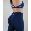 imageAUROLA Influence Workout Leggings for Women Seamless Compression Tummy Control Leggings Mid Rise Yoga PantsEnsign Blue