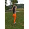 imageAUROLA Influence Workout Leggings for Women Seamless Compression Tummy Control Leggings Mid Rise Yoga PantsPersimmon Orange