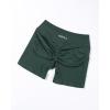 imageAUROLA Side Pockets Influence Shorts 45 Squat Proof Seamless Workout Shorts for Women Gym Running Yoga ShortsEden Green